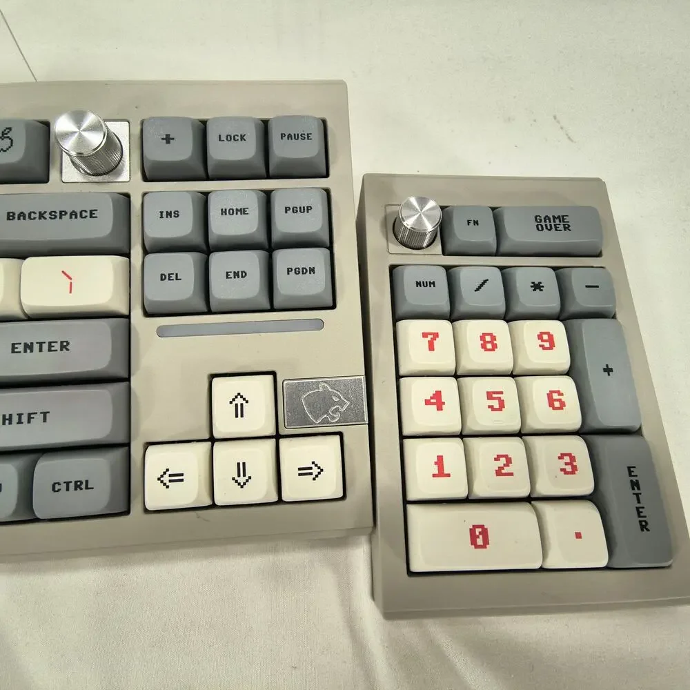 EPOMAKER CIDOO V87 Wireless Gaming Keyboard w/ CIDOO V21 Num Pad Full Aluminum
